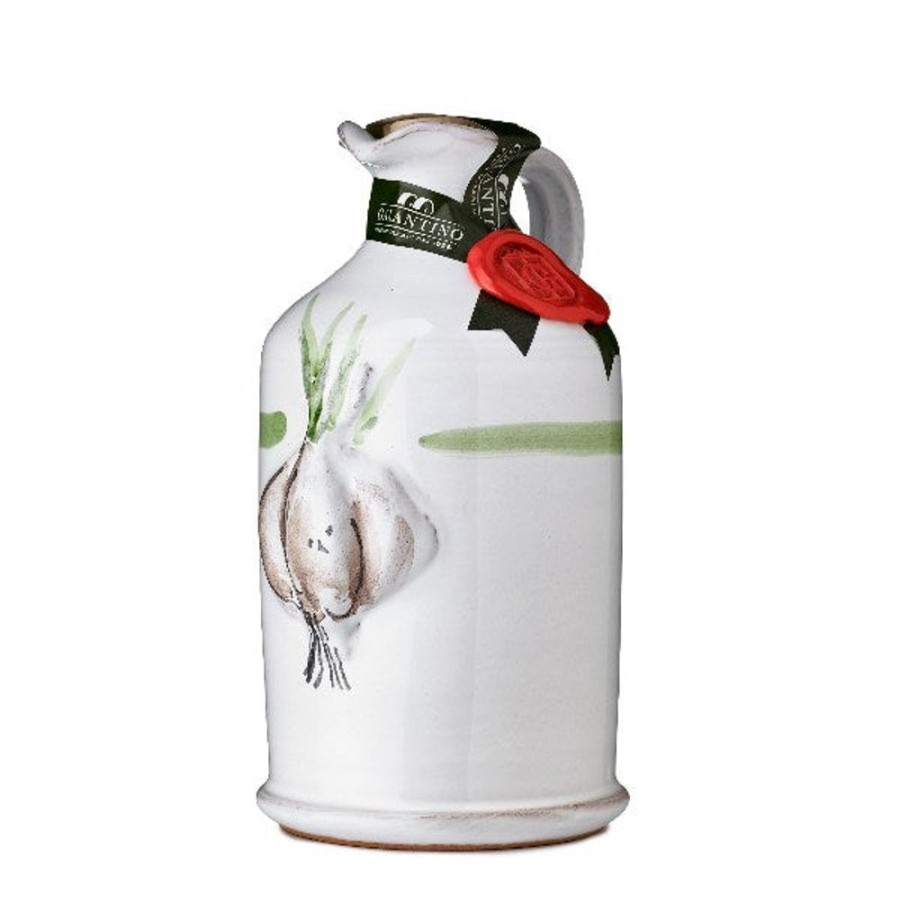 Olive Oil Frantoio Galantino | Garlic Extra Virgin Olive Oil Ceramic