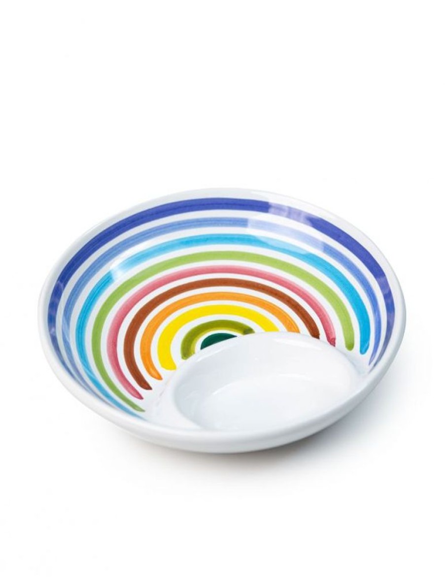 Olive Oil Frantoio Muraglia | Hand-Made Rainbow Ceramic Dipping Dish